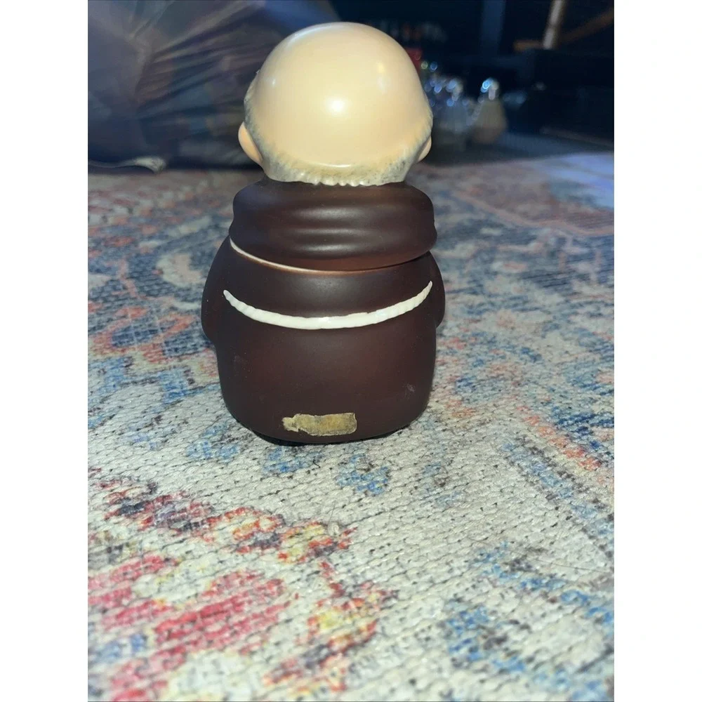 Goebel Friar Tuck Sugar Bowl & Salt/Pepper Shaker 1950 From Germany